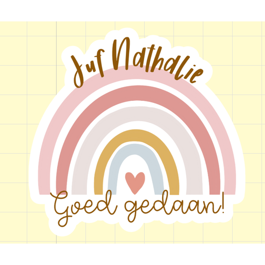 Gepersonaliseerde Nakijksticker Op Papier | (Set Van 18 Stickers)